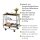 WENKO Servierwagen Dinett Deluxe braun 68,0 x 40,6 x 70,0 cm