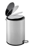 WENKO Monza Kosmetikeimer 3,0 l silber matt, 1 St.