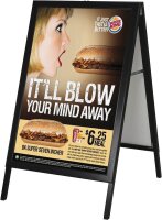 update displays Kundenstopper Slide In schwarz DIN A1 2...