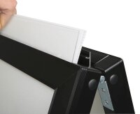 update displays Kundenstopper Slide In schwarz DIN A1 2 Fächer 65,1 x 8,5 x 90,7 cm, 1 St.