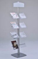 update displays Prospektständer Free silber DIN A4 8...