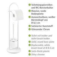 WENKO WC-Garnitur Siena weiß Metall, 1 St.