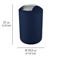 WENKO Kosmetikeimer 6,5 l dunkelblau, 1 St.