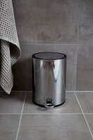 WENKO Monza Kosmetikeimer 3,0 l silber glänzend, 1 St.