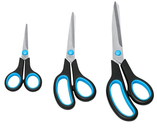 WESTCOTT Papierscheren-Set Easy Grip, 3 St.