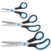 WESTCOTT Papierscheren-Set Easy Grip, 3 St.