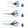 WESTCOTT Papierscheren-Set Easy Grip, 3 St.