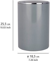 WENKO Inca Kosmetikeimer 5,0 l grau, 1 St.