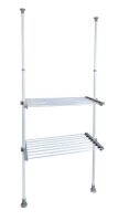WENKO Teleskop-Garderobe Herkules Twin 50612100 grau...