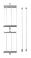 WENKO Teleskop-Garderobe Herkules Twin 50612100 grau Metall 73,0 - 120,0 x 165,0 - 300,0 cm, 1 St.