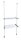 WENKO Teleskop-Garderobe Herkules Twin 50612100 grau Metall 73,0 - 120,0 x 165,0 - 300,0 cm, 1 St.