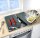 WENKO Herdabdeckplatten Cayenne grau, 2 St.