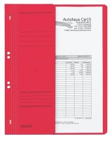LEITZ Ösenhefter 3740 Karton rot DIN A4, halber...