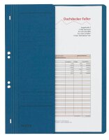 LEITZ Ösenhefter 3740 Karton blau DIN A4, halber...