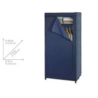 WENKO Stoffschrank Business, 64530100 blau 75,0 x 50,0 x...