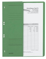 LEITZ Ösenhefter 3740 Karton grün DIN A4,...