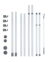 WENKO Teleskop-Garderobe Herkules 50610100 grau Metall 75,0 - 120,0 x 165,0 - 300,0 cm, 1 St.