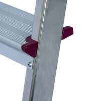 KRAUSE Stehleiter einseitig CORDA silber 7 Stufen, H: 220,0 cm