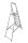 KRAUSE Stehleiter einseitig CORDA silber 7 Stufen, H: 220,0 cm