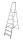 KRAUSE Stehleiter einseitig CORDA silber 7 Stufen, H: 220,0 cm