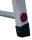 KRAUSE Stehleiter einseitig CORDA silber 7 Stufen, H: 220,0 cm