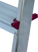 KRAUSE Stehleiter einseitig CORDA silber 8 Stufen, H: 240,0 cm