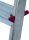 KRAUSE Stehleiter einseitig CORDA silber 8 Stufen, H: 240,0 cm
