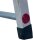 KRAUSE Stehleiter einseitig CORDA silber 8 Stufen, H: 240,0 cm