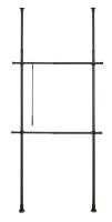 WENKO Teleskop-Garderobe Herkules Basic 50630100 schwarz...