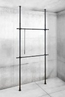 WENKO Teleskop-Garderobe Herkules Basic 50630100 schwarz...
