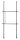 WENKO Teleskop-Garderobe Herkules Basic 50630100 schwarz Metall 75,0 - 120,0 x 165,0 - 300,0 cm, 1 St.