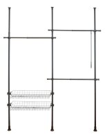 WENKO Teleskop-Garderobe Herkules Duo 50631100 schwarz...