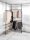 WENKO Teleskop-Garderobe Herkules Duo 50631100 schwarz Metall 164,0 - 215,0 x 165,0 - 300,0 cm, 1 St.