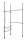 WENKO Teleskop-Garderobe Herkules Duo 50631100 schwarz Metall 164,0 - 215,0 x 165,0 - 300,0 cm, 1 St.