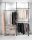 WENKO Teleskop-Garderobe Herkules Duo 50631100 schwarz Metall 164,0 - 215,0 x 165,0 - 300,0 cm, 1 St.