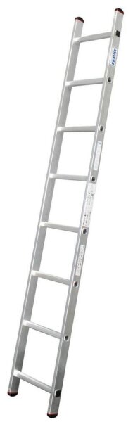 KRAUSE Anlegeleiter CORDA silber 8 Sprossen, H: 225,0 cm