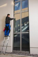KRAUSE Anlegeleiter CORDA silber 8 Sprossen, H: 225,0 cm