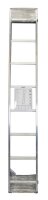 KRAUSE Anlegeleiter CORDA silber 8 Sprossen, H: 225,0 cm
