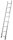 KRAUSE Anlegeleiter CORDA silber 8 Sprossen, H: 225,0 cm