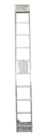 KRAUSE Anlegeleiter CORDA silber 10 Sprossen, H: 280,0 cm