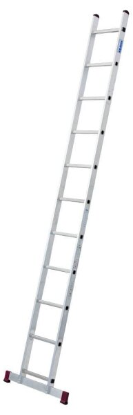 KRAUSE Anlegeleiter CORDA silber 11 Sprossen, H: 310,0 cm
