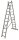 KRAUSE Vielzweckleiter CORDA silber 2x 11 Sprossen, H: 310,0 cm