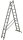 KRAUSE Vielzweckleiter CORDA silber 2x 11 Sprossen, H: 310,0 cm
