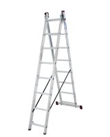 KRAUSE Vielzweckleiter CORDA silber 2x 8 Sprossen, H:...