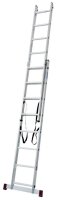 KRAUSE Vielzweckleiter CORDA silber 2x 8 Sprossen, H: 225,0 cm
