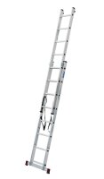 KRAUSE Vielzweckleiter CORDA silber 2x 8 Sprossen, H: 225,0 cm
