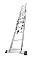 KRAUSE Vielzweckleiter CORDA silber 2x 8 Sprossen, H: 225,0 cm