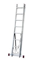 KRAUSE Vielzweckleiter CORDA silber 2x 8 Sprossen, H: 225,0 cm