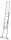 KRAUSE Vielzweckleiter CORDA silber 2x 8 Sprossen, H: 225,0 cm
