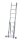 KRAUSE Vielzweckleiter CORDA silber 2x 8 Sprossen, H: 225,0 cm